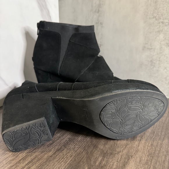 Jambu Boots Womens 10M Charleston Ankle Booties Heels Zipper Black Leather Round - Picture 4 of 5